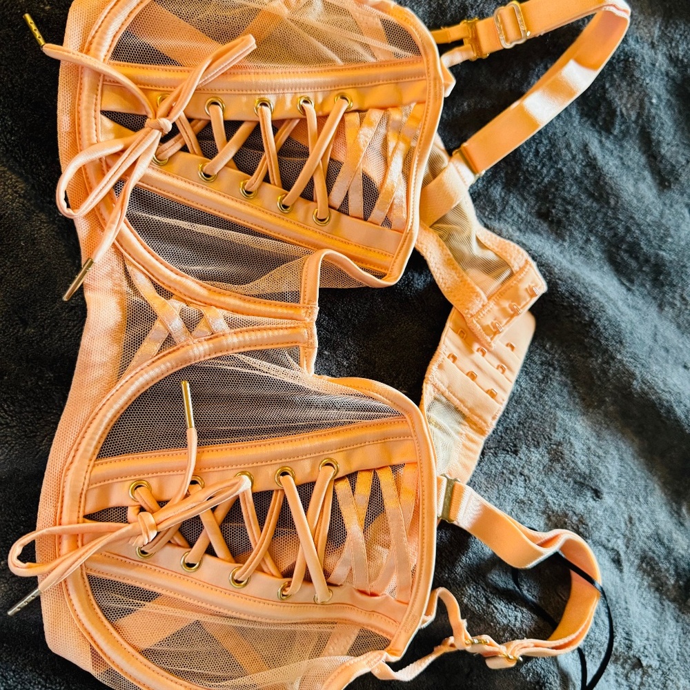 Honey Birdette Shannon Bra- Apricot - Picture 3 of 3